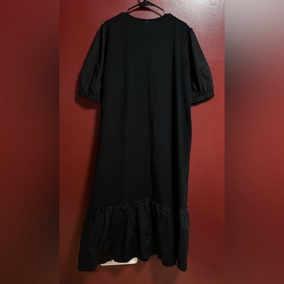 Nordstrom Black Maxi Dress Womens XXL Ponte Knit  Classic Chic Elegant Party - Picture 5 of 9